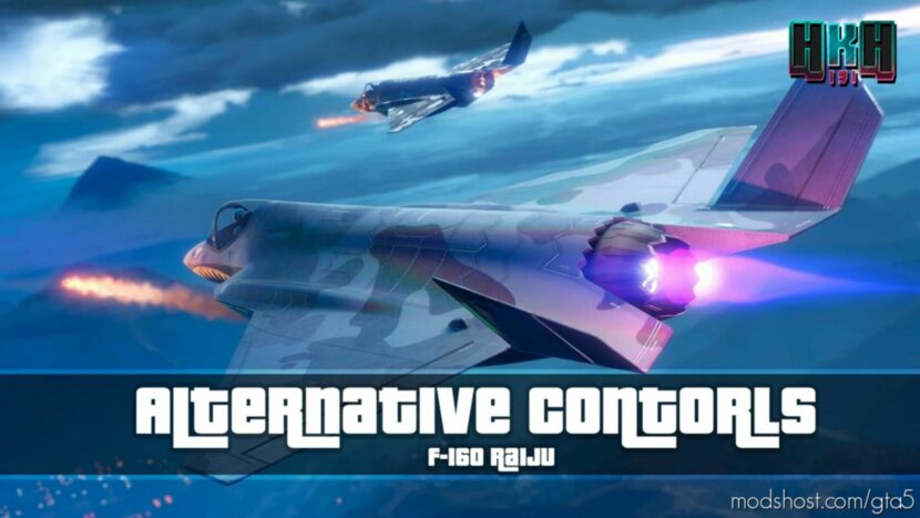 GTA 5 Script Mod: F160 Raiju Alternative Controls (Featured)