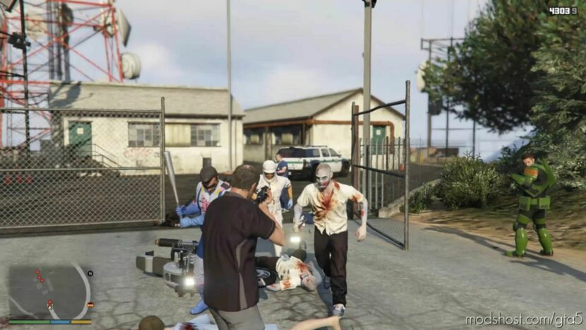 GTA 5 Script Mod: Zombie Outbreak (Featured)