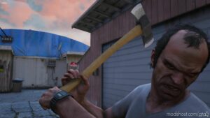 GTA 5 Weapon Mod: Double BIT AXE (Image #3)