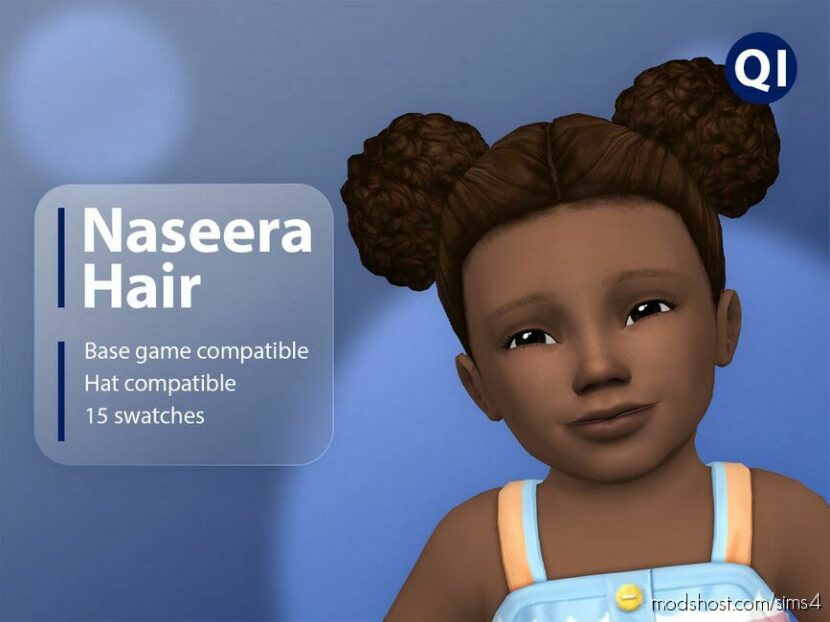 Sims 4 Kid Mod: Naseera Hair (Featured)