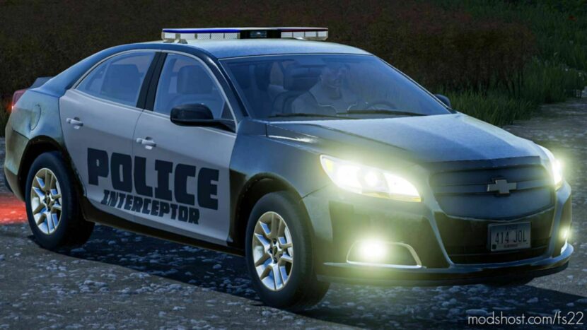 FS22 Chevrolet Car Mod: Malibu Police (Featured)