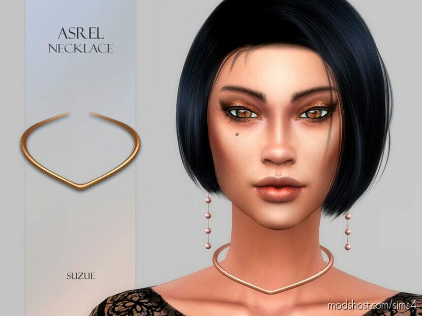 Sims 4 Female Accessory Mod: Asrel Necklace (Featured)