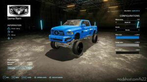 FS22 Dodge Car Mod: Sema RAM V1.1 (Image #2)