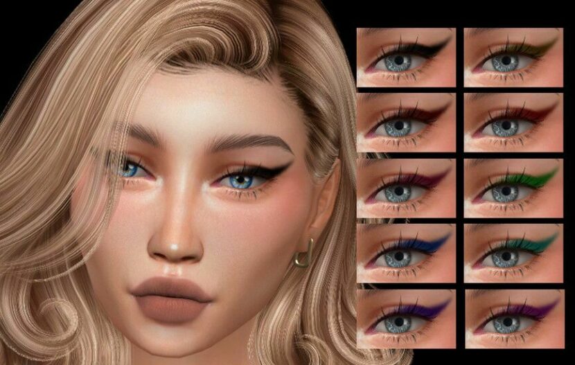 Sims 4 Eyeliner Makeup Mod: N99 (Featured)