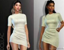 Sims 4 Adult Clothes Mod: Linen Mini Dress DO898 (Featured)