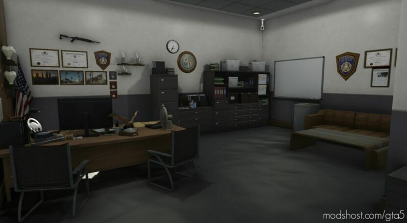 GTA 5 Mod: Mission ROW Police Station Add-On SP | Ymap | Menyoo (Featured)