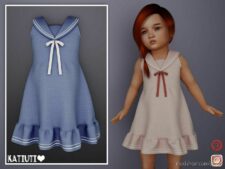 Sims 4 Kid Clothes Mod: Toddler Anime Dress (Featured)