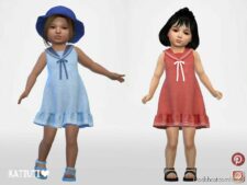 Sims 4 Kid Clothes Mod: Toddler Anime Dress (Image #2)