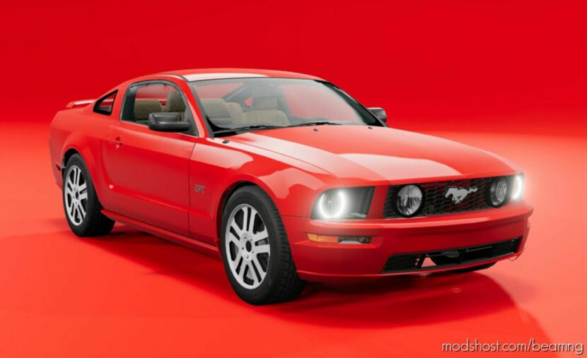 BeamNG Ford Car Mod: Mustang GT (Updated) V1.1 (Featured)