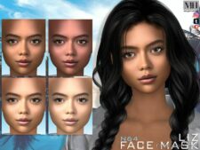 Sims 4 Female Makeup Mod: LIZ Face Mask N64 (Featured)