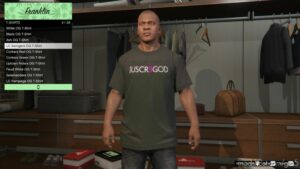 GTA 5 Player Mod: Iuscre Merch For Franklin V1.1 (Image #2)