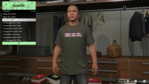 GTA 5 Player Mod: Iuscre Merch For Franklin V1.1 (Image #3)