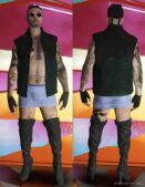 GTA 5 Player Mod: High Heels With Skirt For MP Male (Image #2)