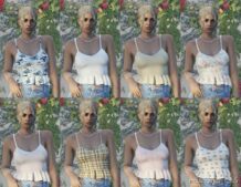 GTA 5 Player Mod: Frill Cami Crop (Image #2)