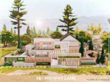 Sims 4 House Mod: 76 – Midway Lane NO CC (Featured)