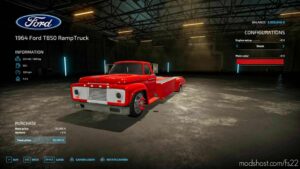 FS22 Ford Car Mod: T850 Ramp Truck (Image #2)