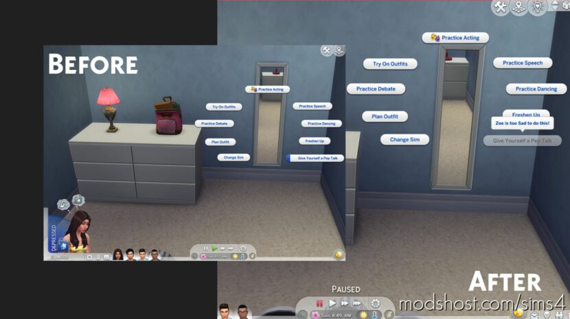 Sims 4 Mod: Balanced Self Care Interactions (Featured)