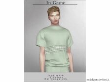 Sims 4 Adult Clothes Mod: Chordoftherings Short Sleeve T-Shirt T-437 (Image #2)