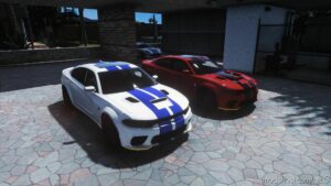 GTA 5 Dodge Vehicle Mod: 2023 Dodge Charger SRT Hellcat Redeye Jailbreak (2 Vers) (SP & Fivem) (Image #3)