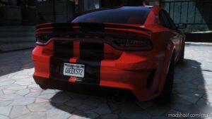 GTA 5 Dodge Vehicle Mod: 2023 Dodge Charger SRT Hellcat Redeye Jailbreak (2 Vers) (SP & Fivem) (Image #5)