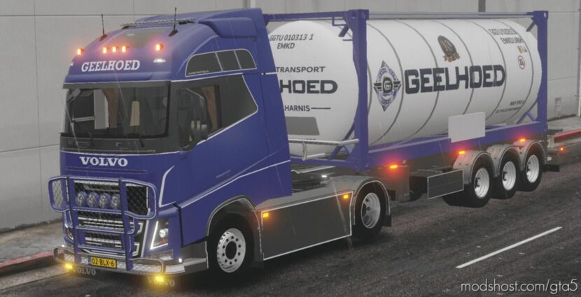 GTA 5 Vehicle Mod: Volvo FH4 Geelhoed B.V ELS (Featured)