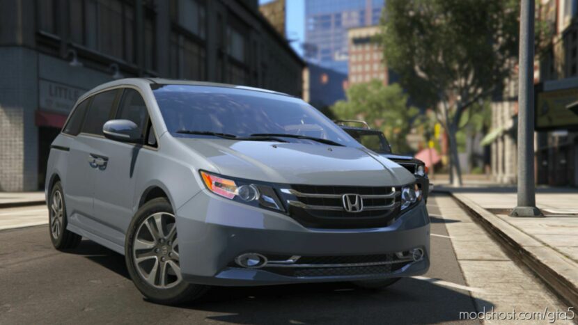 GTA 5 Honda Vehicle Mod: 2014 Honda Odyssey Touring Elite Add-On / Replace V3.2 (Featured)