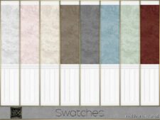 Sims 4 Mod: Beadboard Wainscoting Wallpaper (Image #2)