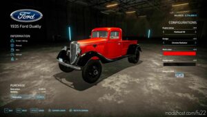 FS22 Ford Car Mod: Dually 1935 (Image #2)