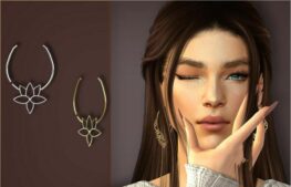 Sims 4 Female Accessory Mod: Farrah Septum (Featured)