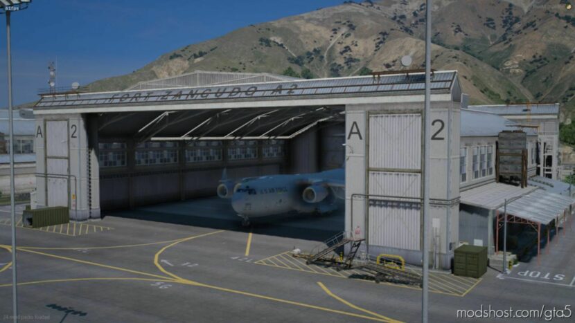 GTA 5 Map Mod: Opened Fort Zancudo Hangar (Featured)