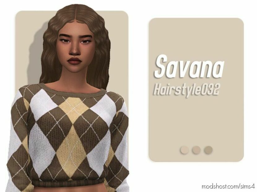 Sims 4 Female Mod: Savana Hairstyle (Featured)