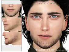 Sims 4 Male Hair Mod: Beard N114 (Featured)