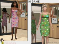 Sims 4 Adult Clothes Mod: Emerson Dress (Image #2)