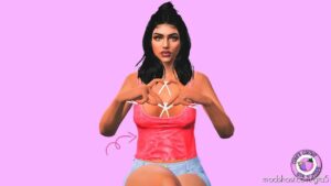 GTA 5 Player Mod: Multi Strap Tank TOP For MP Female (Image #2)