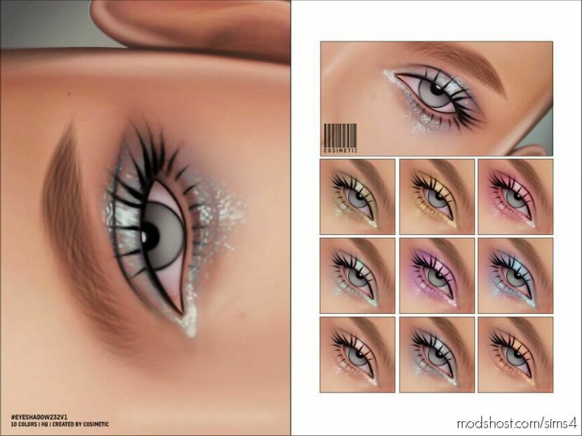 Sims 4 Female Makeup Mod: Eyeshadow N232 (Featured)