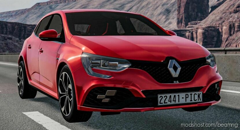 BeamNG Renault Car Mod: Megane IV V1.2 (Featured)