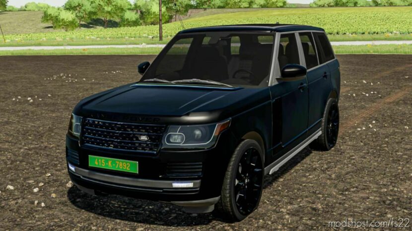 FS22 Car Mod: Range Rover Vogue 2014 Black Edition (Featured)