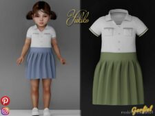 Sims 4 Female Clothes Mod: Yukiko – A Formal Outfit For Toddlers (Featured)