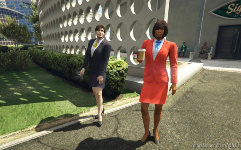 GTA 5 Player Mod: Airhostess PED Fixes And Enhancements V1.0A (Featured)