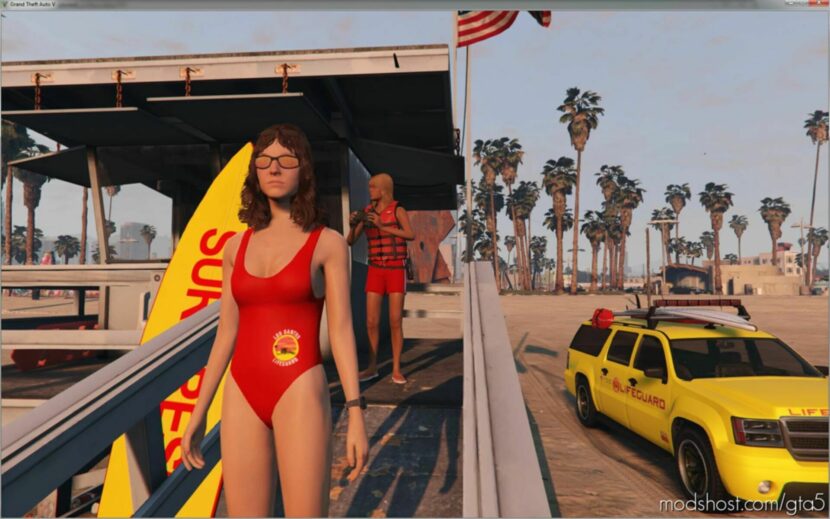 GTA 5 Player Mod: Improved Baywatch PED V1.0B (Featured)