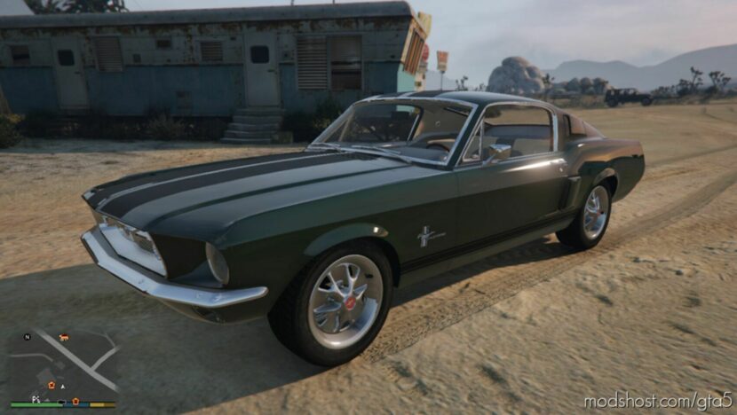 GTA 5 Vehicle Mod: Mustang 67 Add-On | Vehfuncs V V0.1 (Featured)