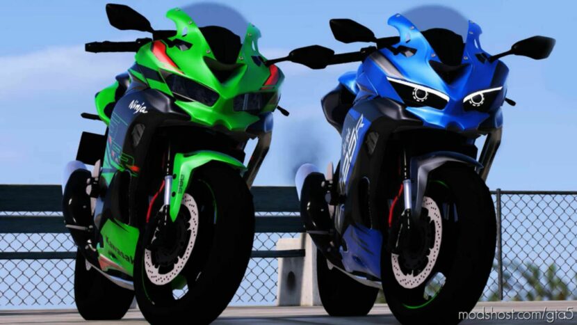 GTA 5 Vehicle Mod: Kawasaki Ninja ZX25R KRT Edition 2023 Add-On | Tuning | Liveries (Featured)