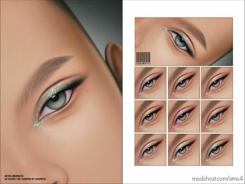 Sims 4 Eyeliner Makeup Mod: N235 (Featured)