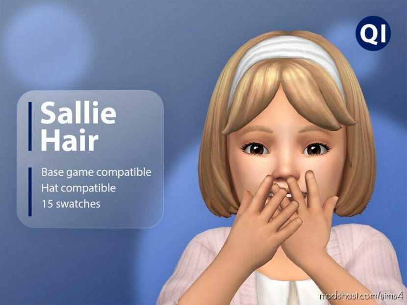 Sims 4 Kid Mod: Sallie Hair (Featured)