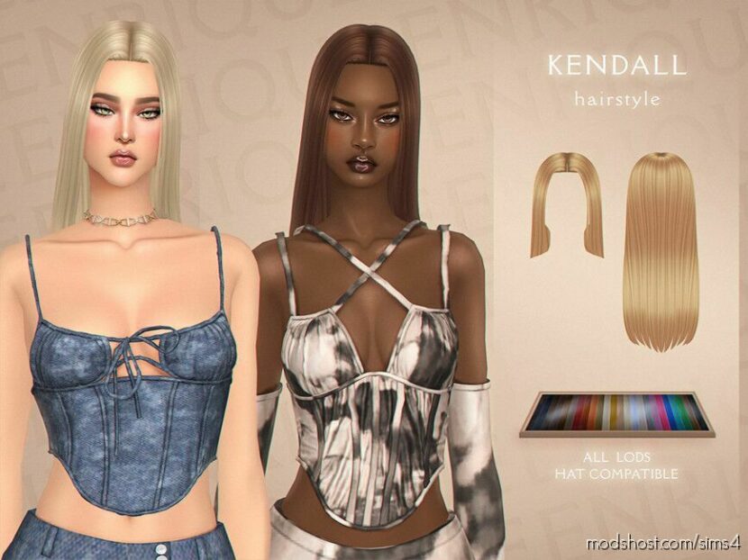 Sims 4 Female Mod: Kendall Hairstyle – Patreon (Featured)