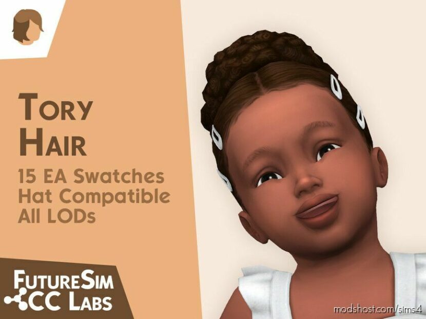 Sims 4 Female Mod: Tory Hair For Infants (Featured)