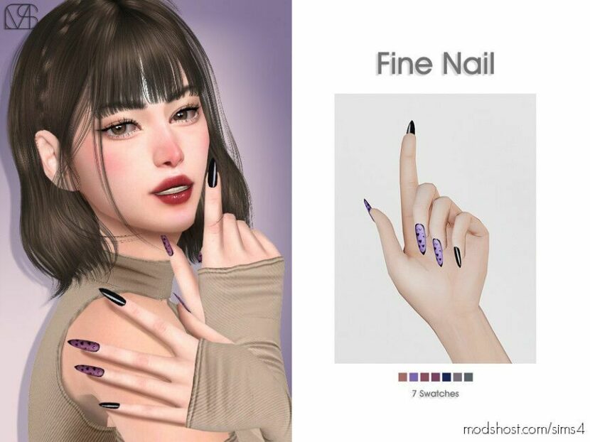 Sims 4 Female Accessory Mod: Fine Nail (Featured)