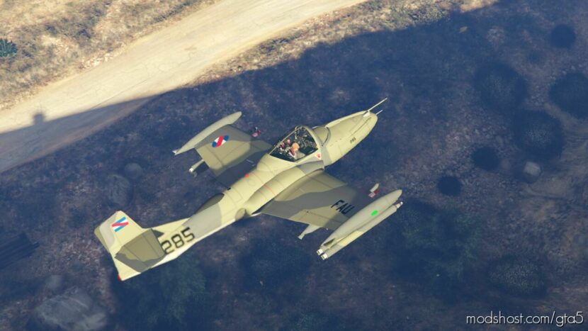 GTA 5 Vehicle Mod: A-37B “Dragonfly” Fuerza Aerea Uruguaya Add-On (Featured)