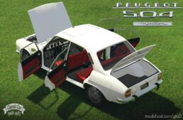 GTA 5 Vehicle Mod: Peugeot 504 Injection Add-On | Tuning | Template | Roof Animation | Extras | Lods (Image #5)