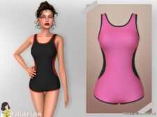 Sims 4 Elder Clothes Mod: Arianna Swimsuit (Featured)